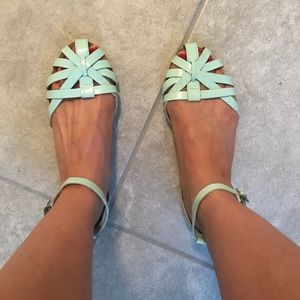 Steve Madden P-Toby Cloud/Mint/Sea Ankle sandals
